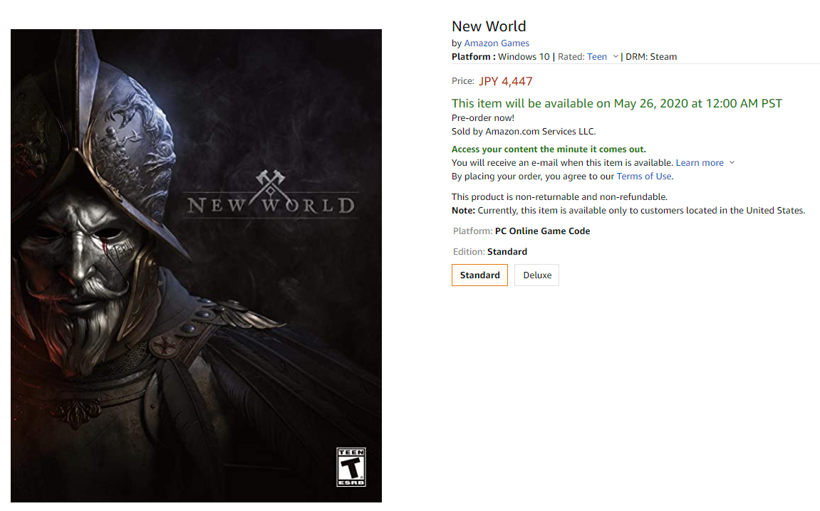 New World あのamazonがmmorpg開発 ゲーミングpc てんぷるーふ てんぷるーふ New World あのamazonがmmorpg開発 ゲーミングpc てんぷるーふ てんぷるーふ